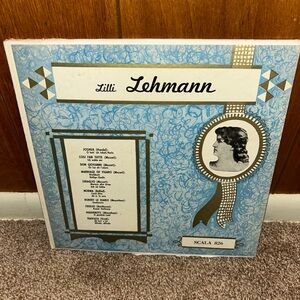 Lilli Lehmann SCALA 826 Vinyl Record